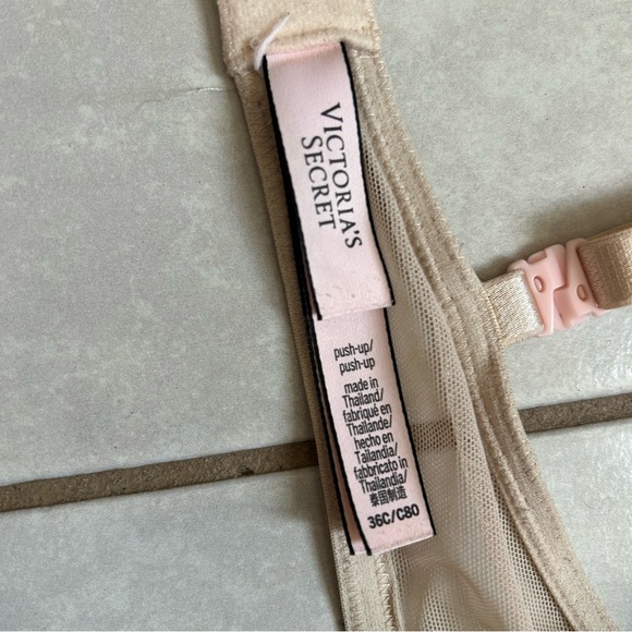 Elegant Lace Underwire Bra - Tan - Picture 9 of 10